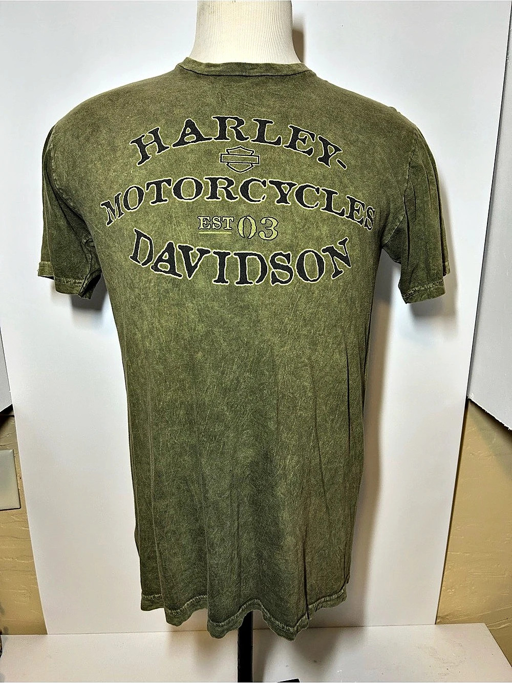 Harley-Davidson Carroll Iowa Dealership T-Shirt Green